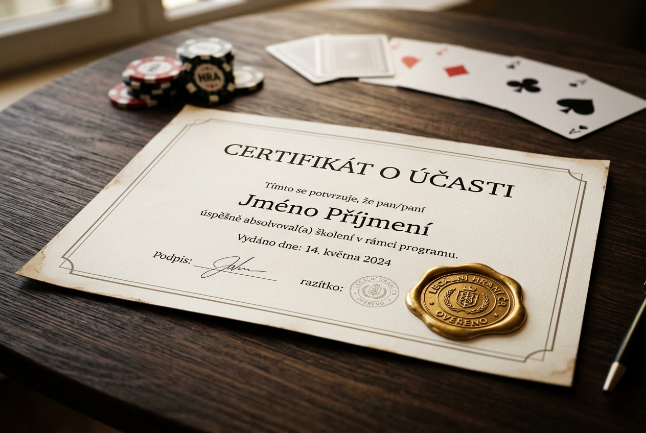 Infografika s voskovou pečetí na dokumentu symbolizující licenci